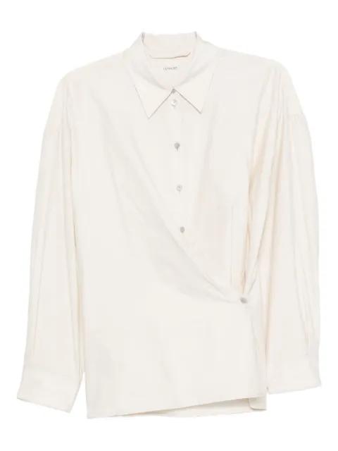 straight-collar twisted shirt by LEMAIRE