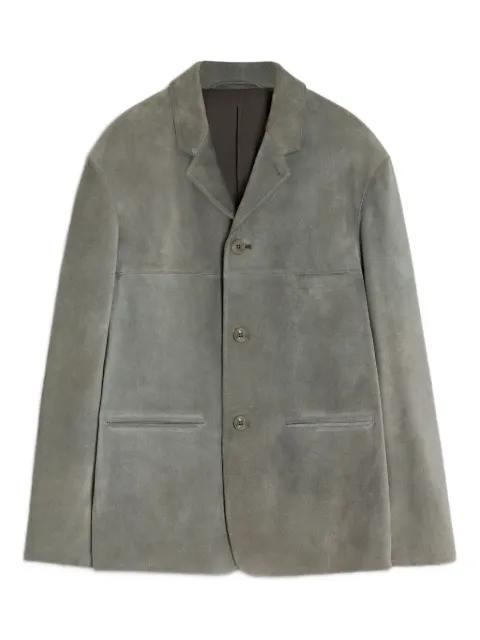 suede single-breasted blazer by LEMAIRE