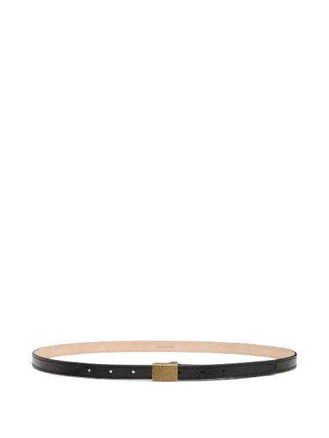 textured-buckle leather belt by LEMAIRE