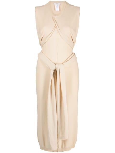 tie-detail cotton dress by LEMAIRE