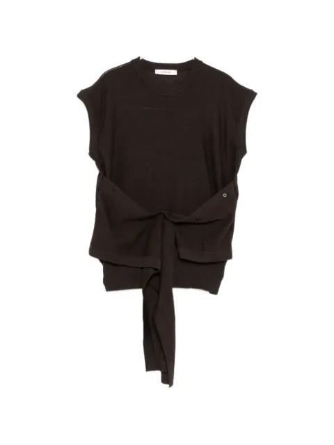 tie-detail vest by LEMAIRE