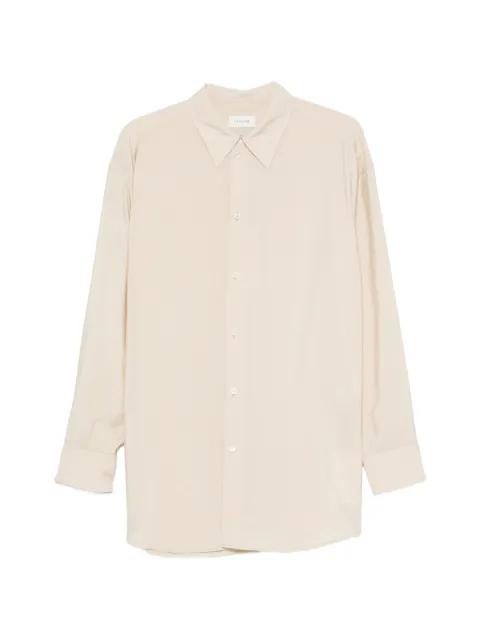 tie-neck long-sleeve shirt by LEMAIRE