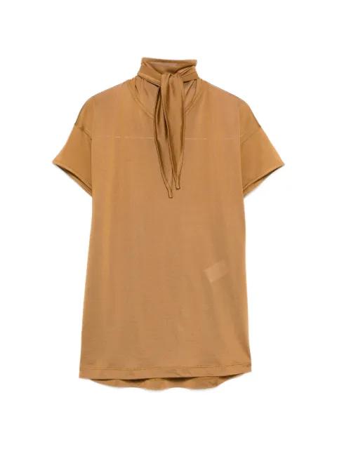 tie-neck short-sleeve T-shirt by LEMAIRE