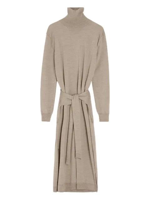 tie-waist turtleneck dress by LEMAIRE