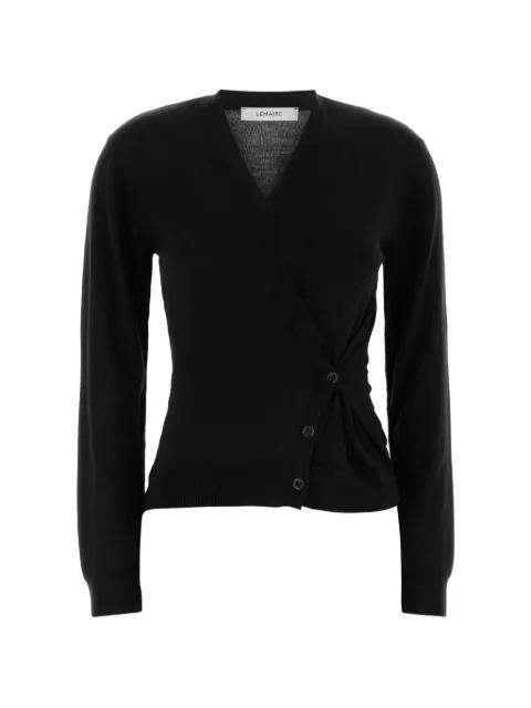 twisted V-neck cardigan by LEMAIRE