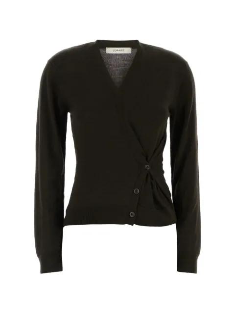 twisted V-neck cardigan by LEMAIRE