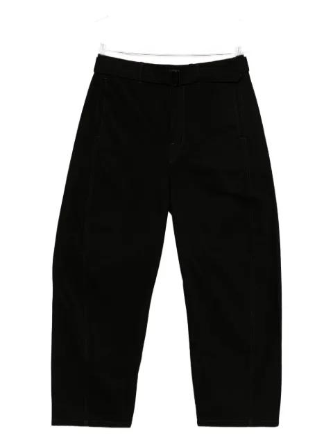 twisted belted jeans by LEMAIRE