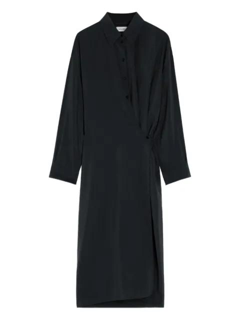 twisted-detail midi dress by LEMAIRE