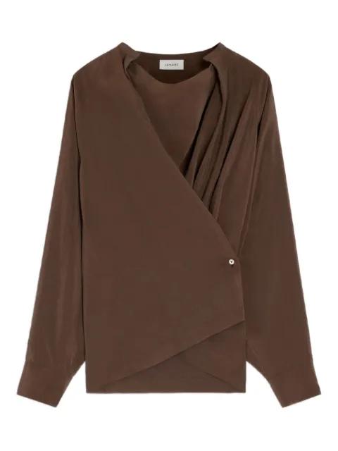 twisted pleat blouse by LEMAIRE