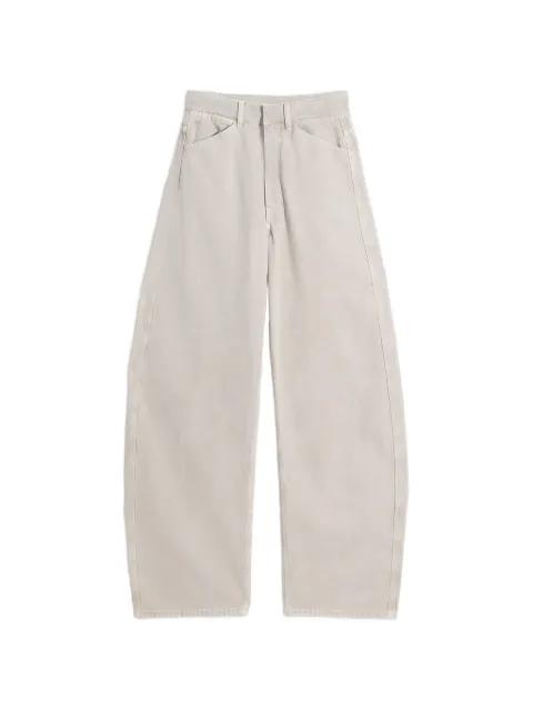 twisted-seam high-waisted trousers by LEMAIRE