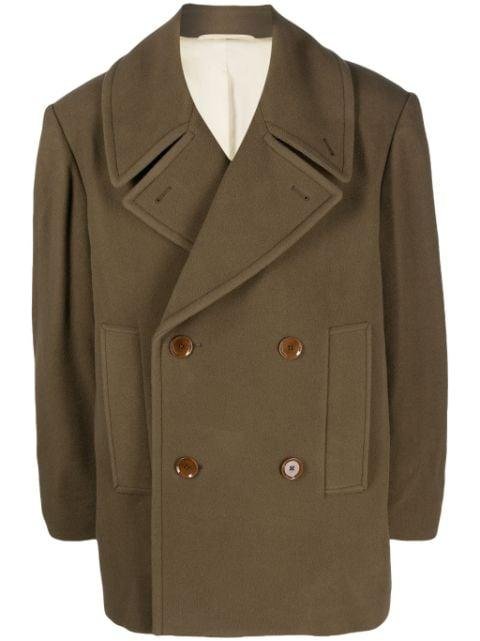 wool oversized peacoat by LEMAIRE