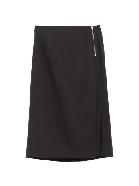 zip-detail skirt by LEMAIRE