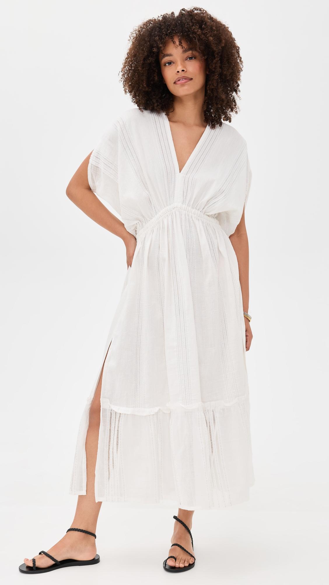Abira Plunge Neck Dress by LEMLEM