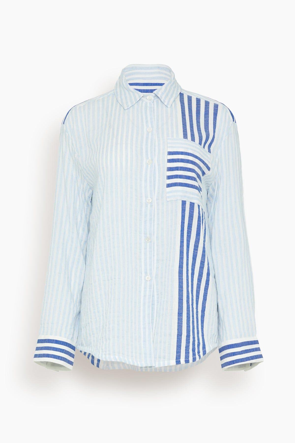 Aisha Shirt in Shemizi Blue by LEMLEM