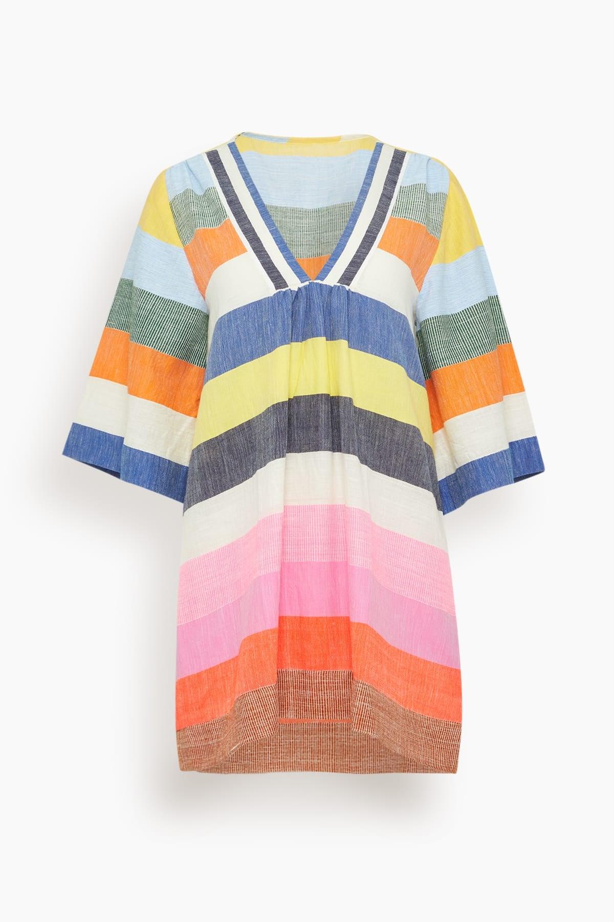 Belkis V-Neck Caftan in Pariti Fiesta by LEMLEM