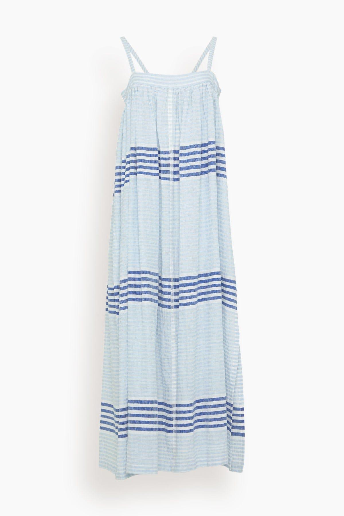 Eda Slip Dress in Shemizi Blue by LEMLEM