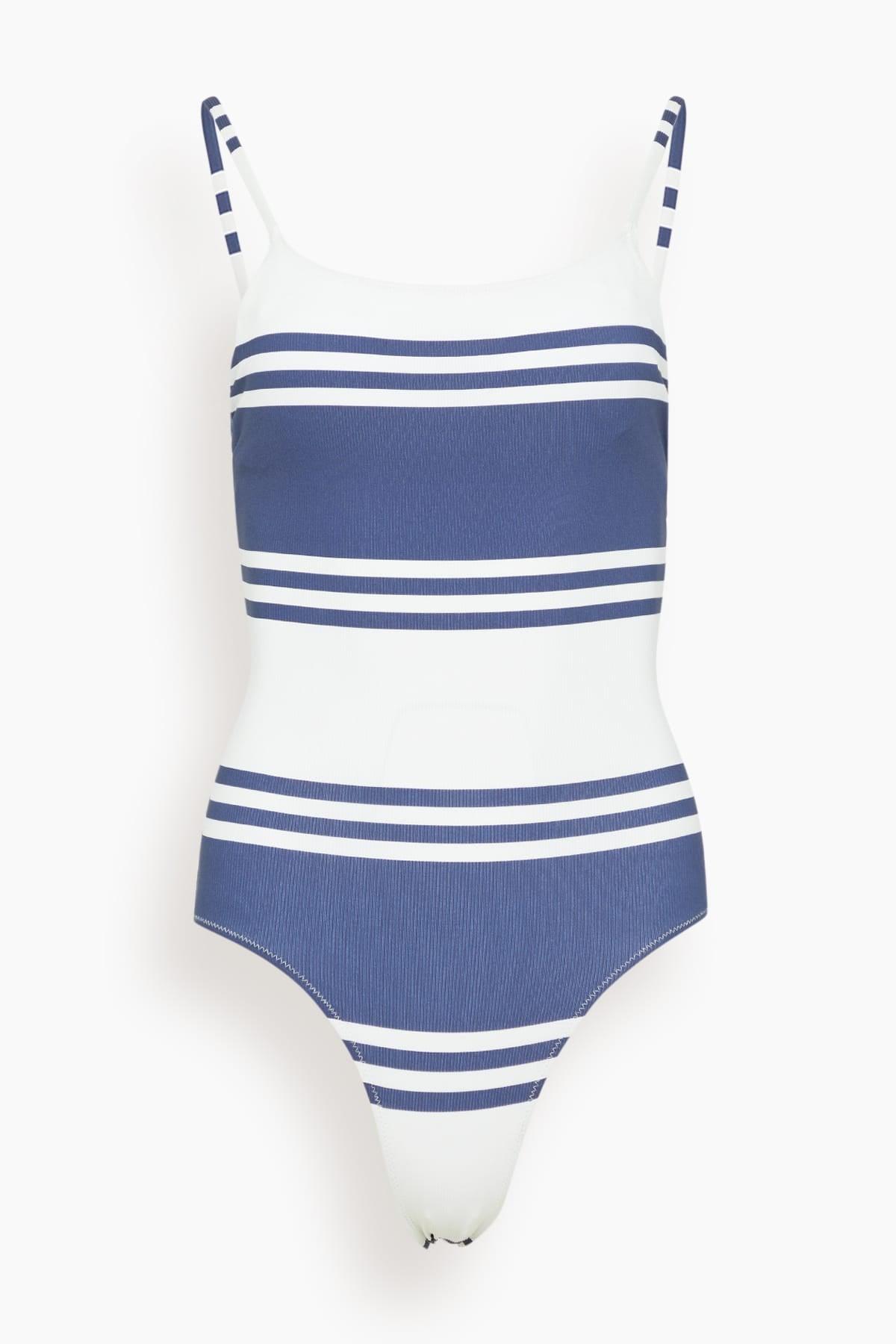 Elene One Piece Swimsuit in Ayele Navy by LEMLEM