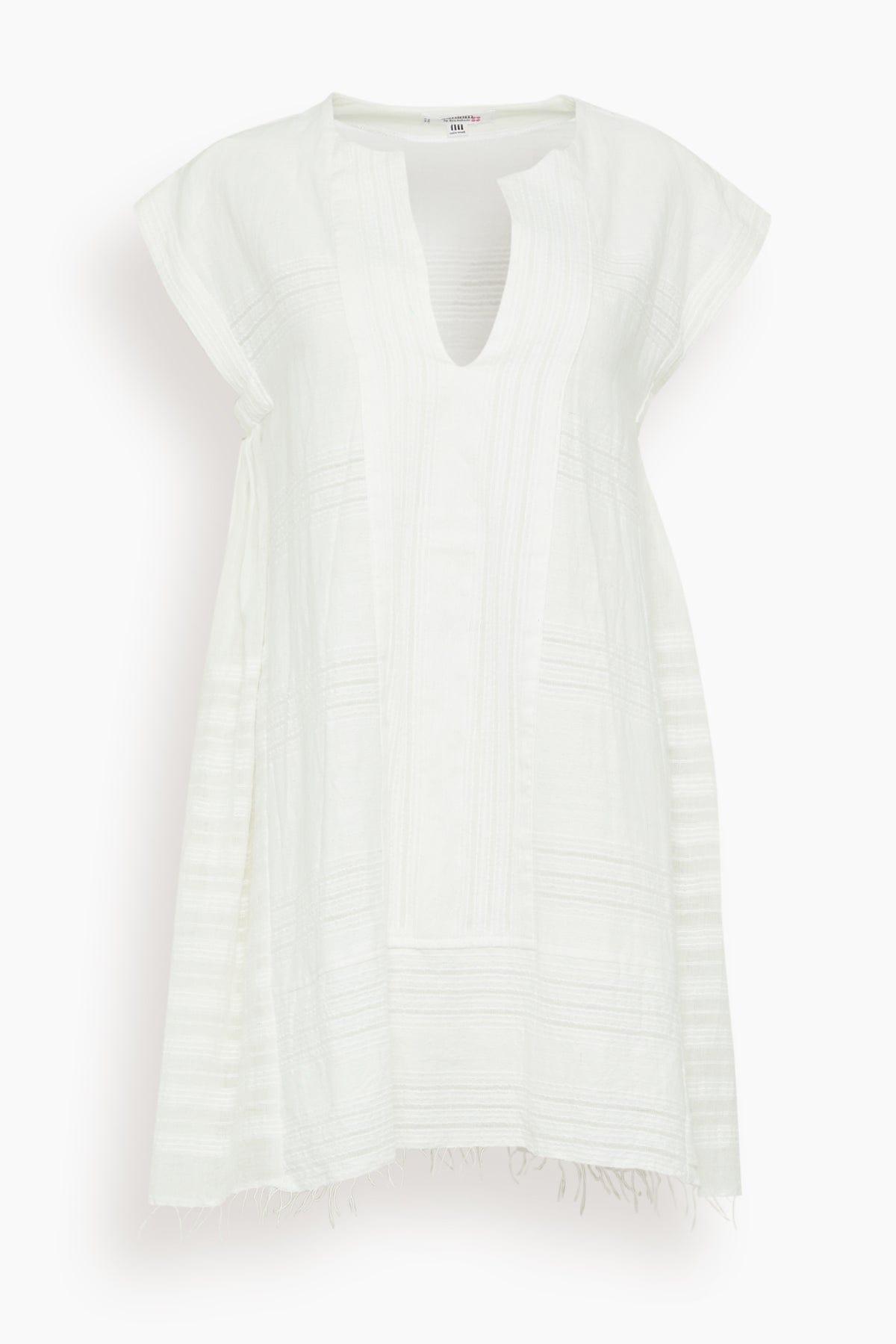 Elina Caftan in Abira White by LEMLEM
