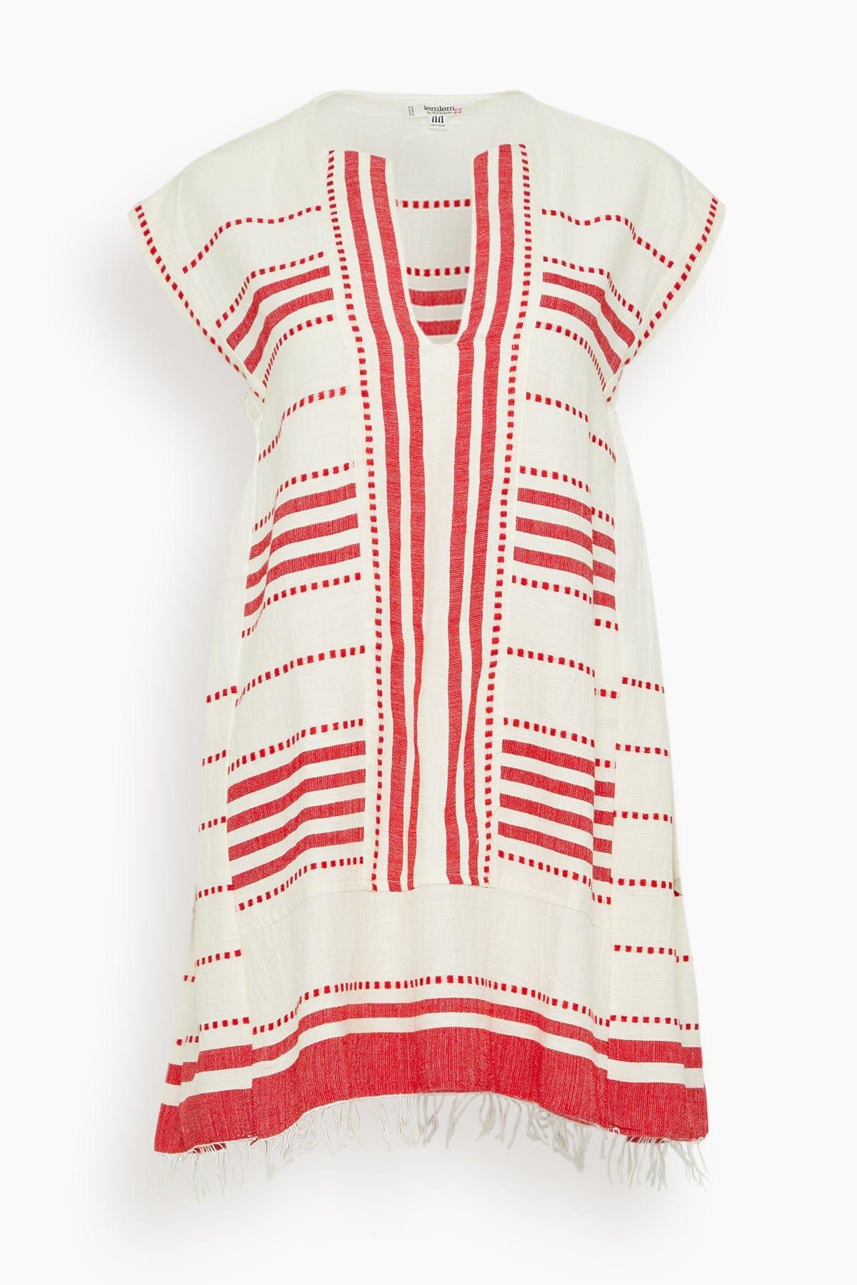 Elina Caftan in Eshe Red by LEMLEM