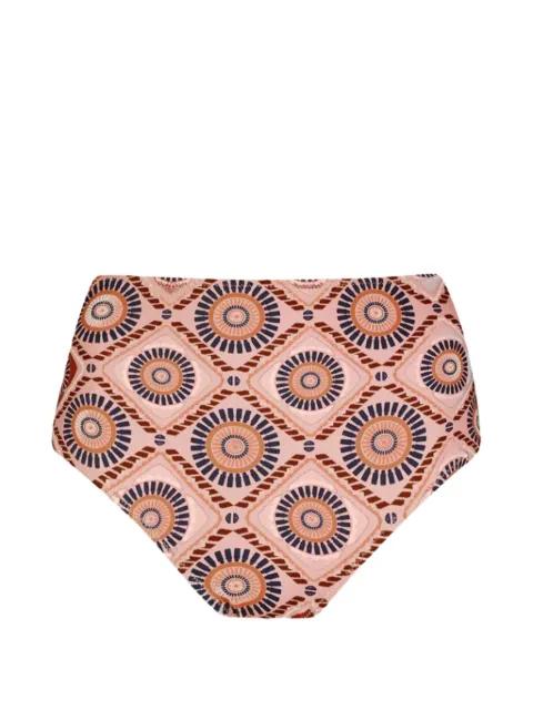 Elsi geometric-pattern bikini bottoms by LEMLEM
