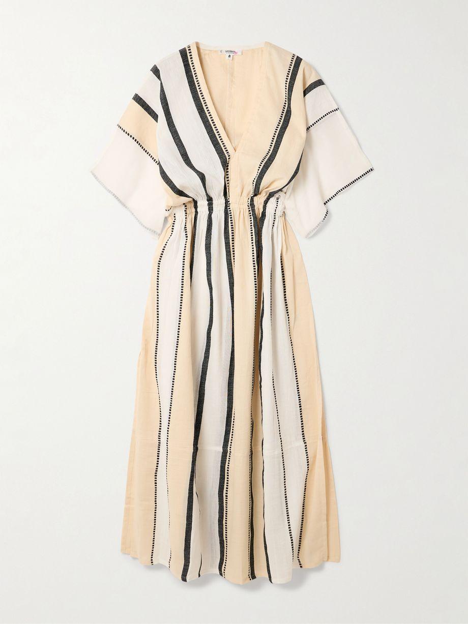 Leila striped cotton midi dress by LEMLEM