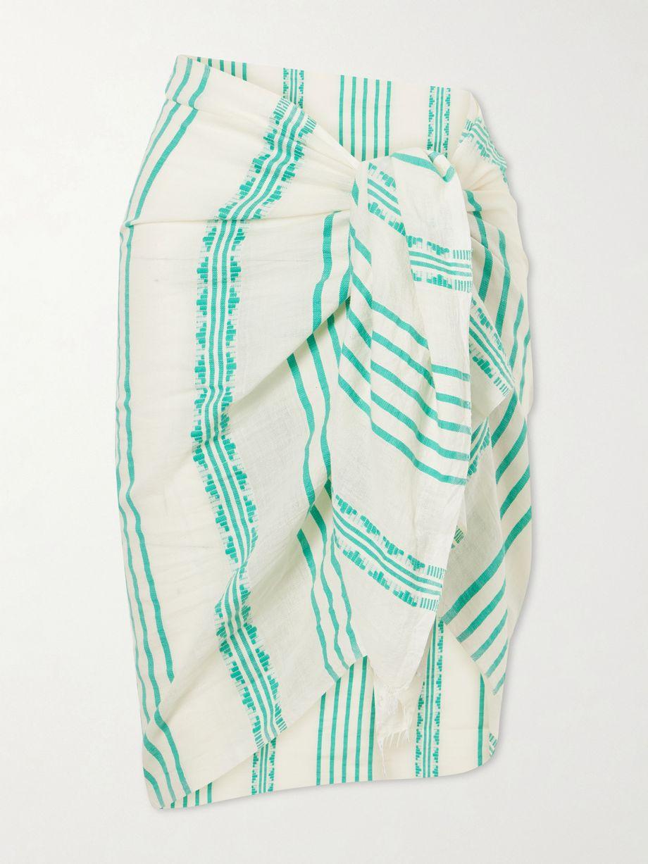 Lema striped cotton cover-up by LEMLEM
