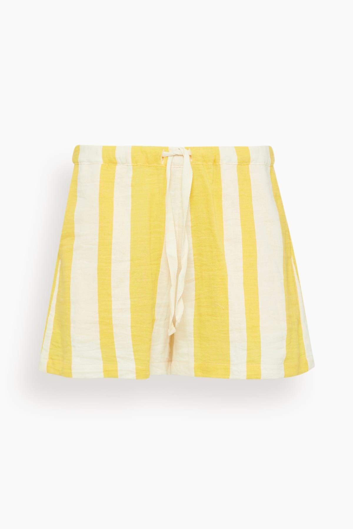 Safia Shorts in Mezimuri Yellow by LEMLEM