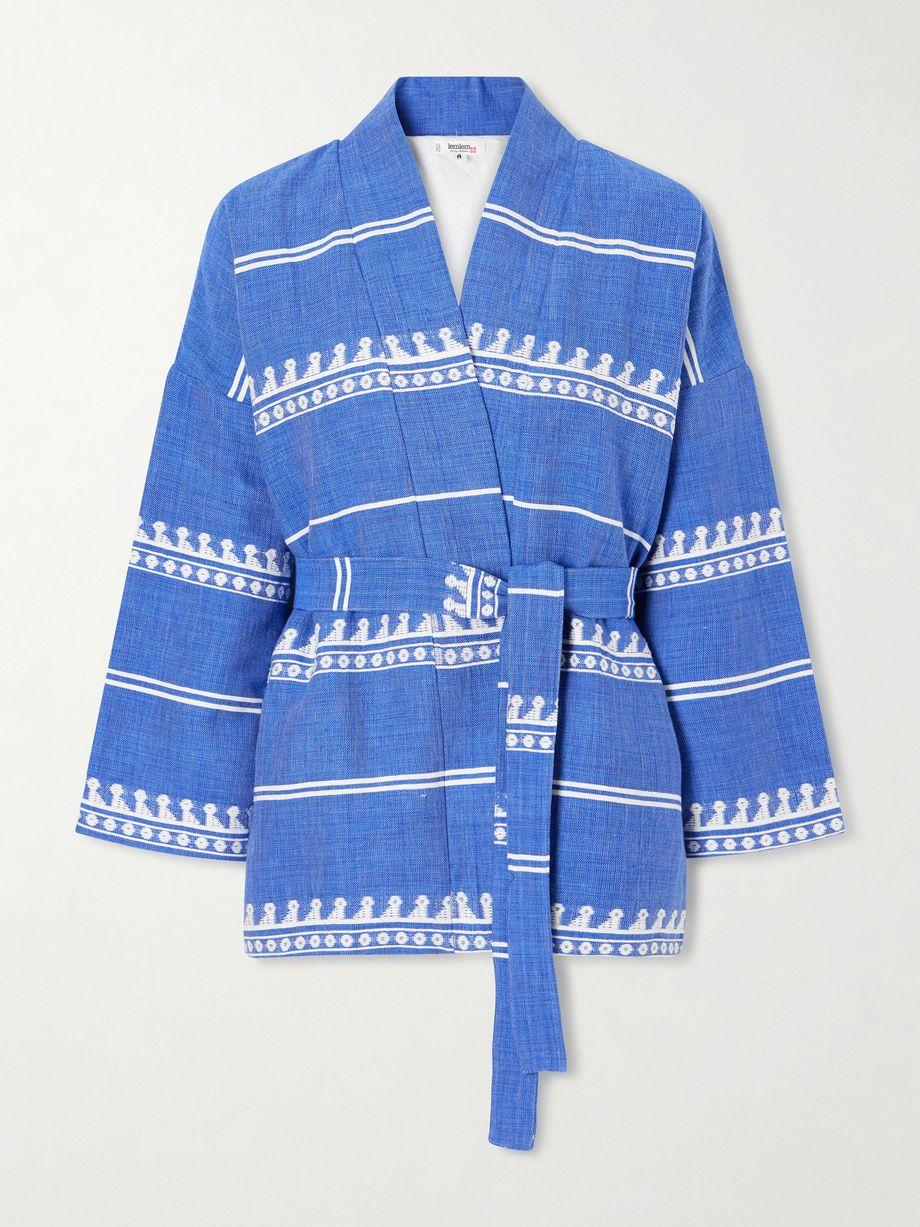 Terara tie-detailed cotton-gauze jacket by LEMLEM
