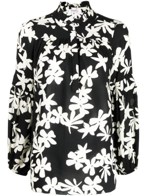 floral-print ruffled blouse by LEMLEM