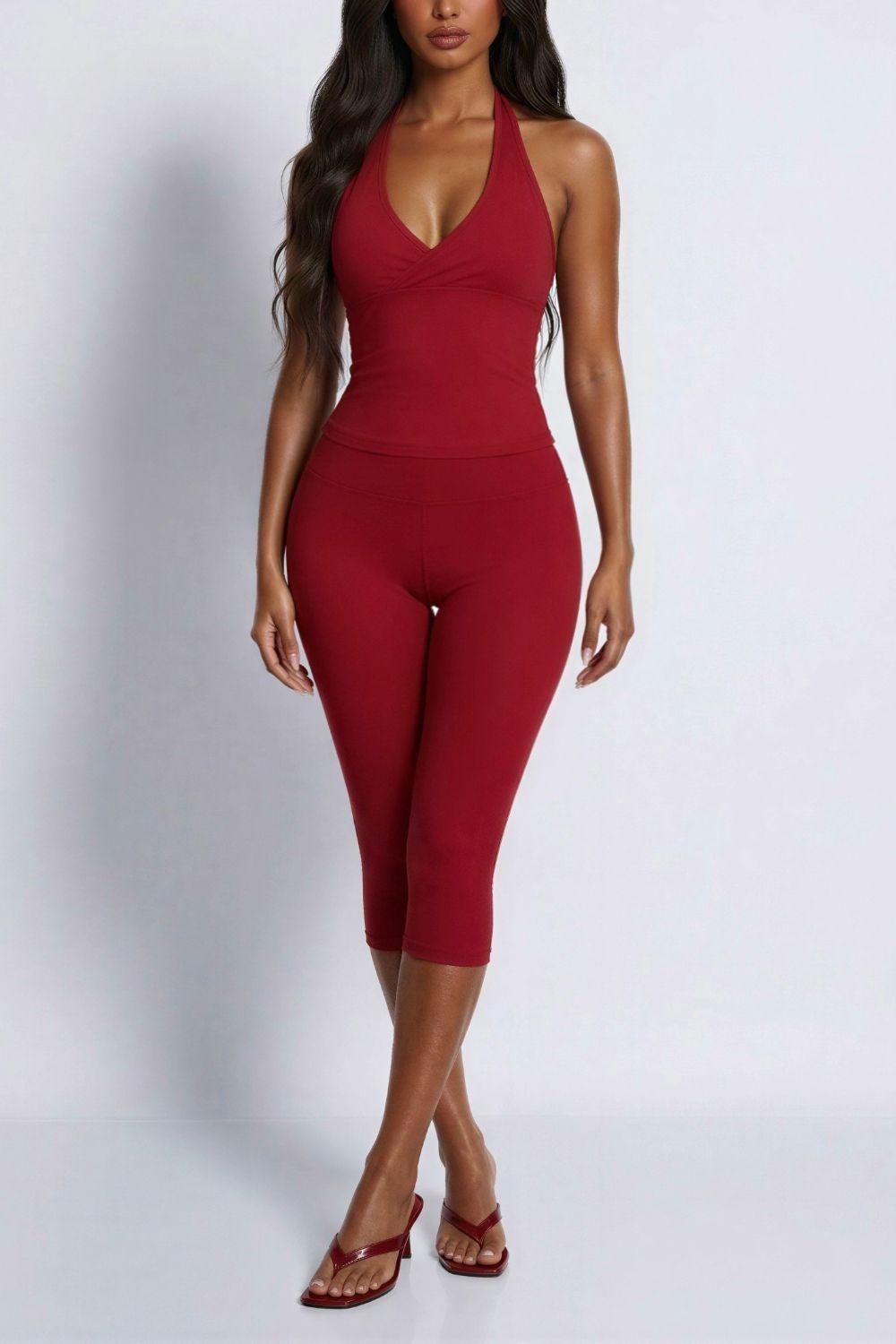 The Capri High-Waisted Cropped Leggings by LEMONLUNAR