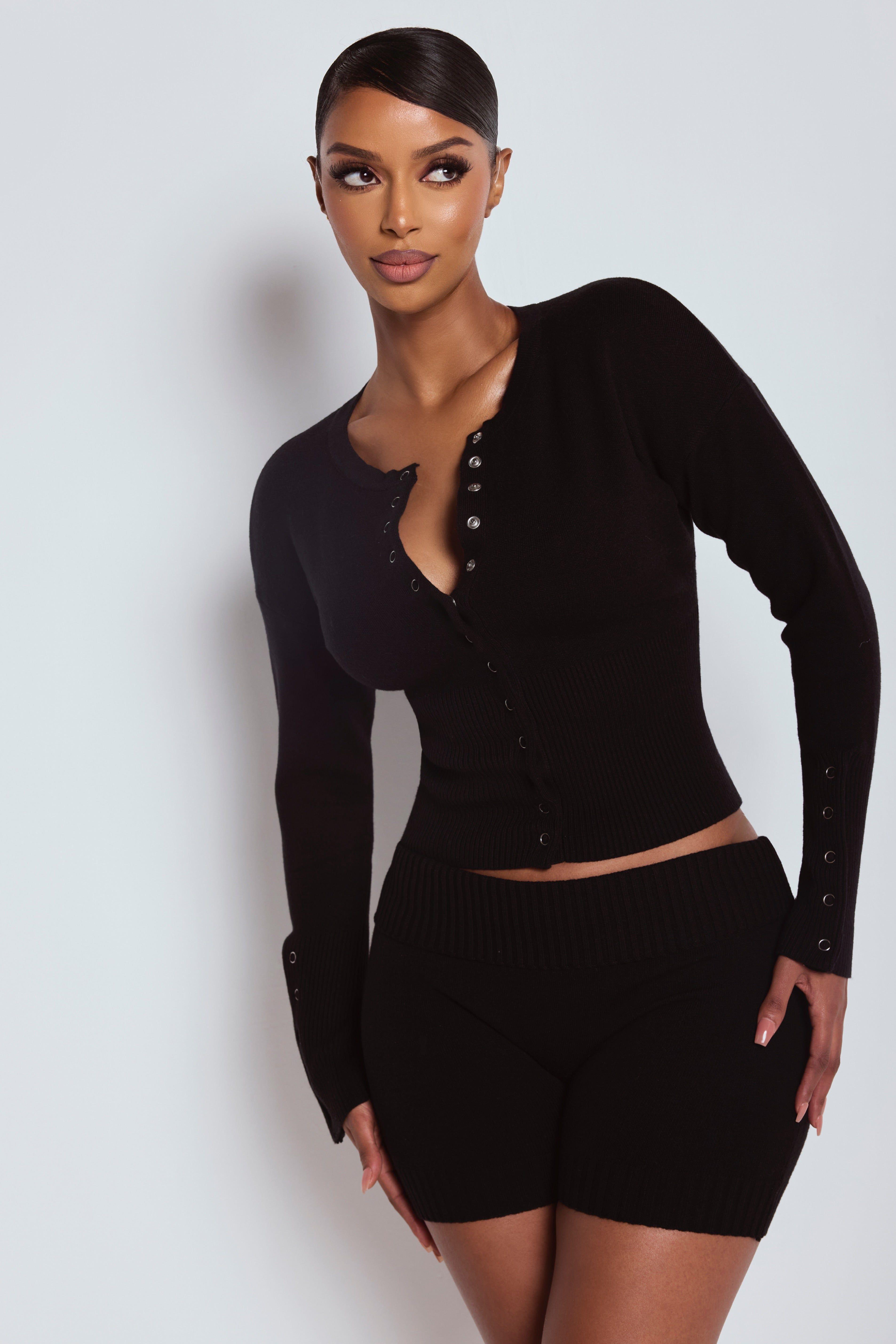 The Knit Cardigan Black by LEMONLUNAR