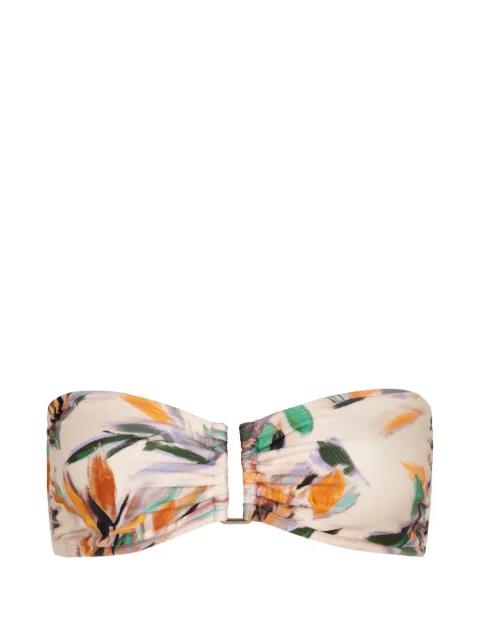 Rita floral bandeau bikini top by LENNY NIEMEYER