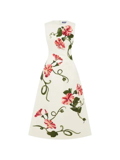 Cleo floral midi dress by LEO LIN