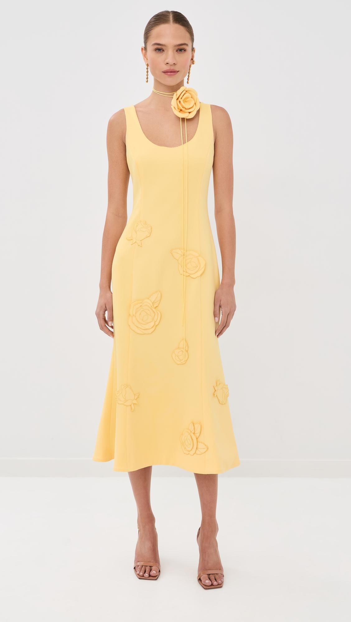 Emily Applique Midi Dress by LEO LIN