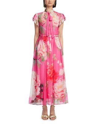 Grace Flutter Sleeve Midi Dress by LEO LIN