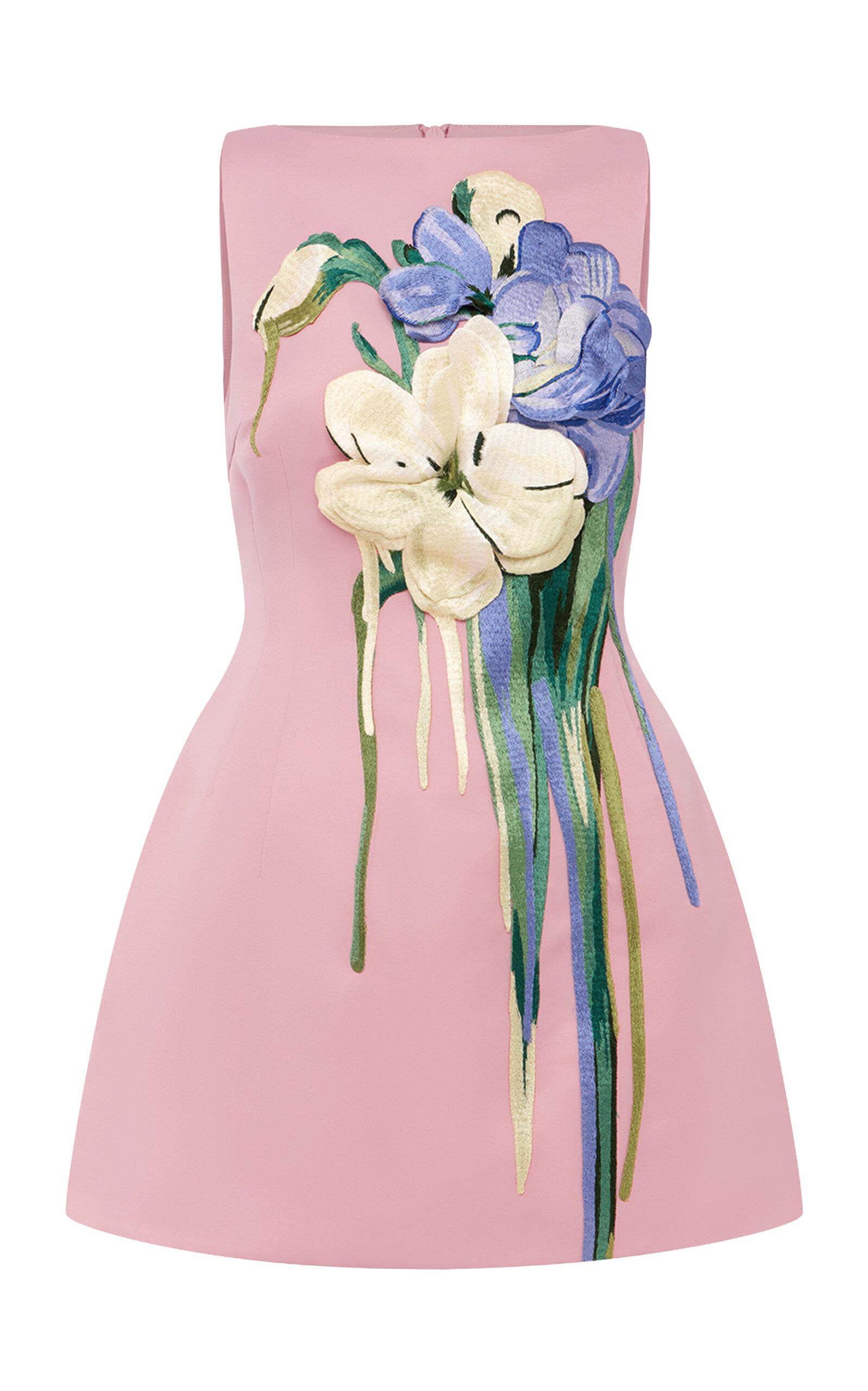 Leo Lin Ali Embroidered Mini Dress - Moda Operandi by LEO LIN