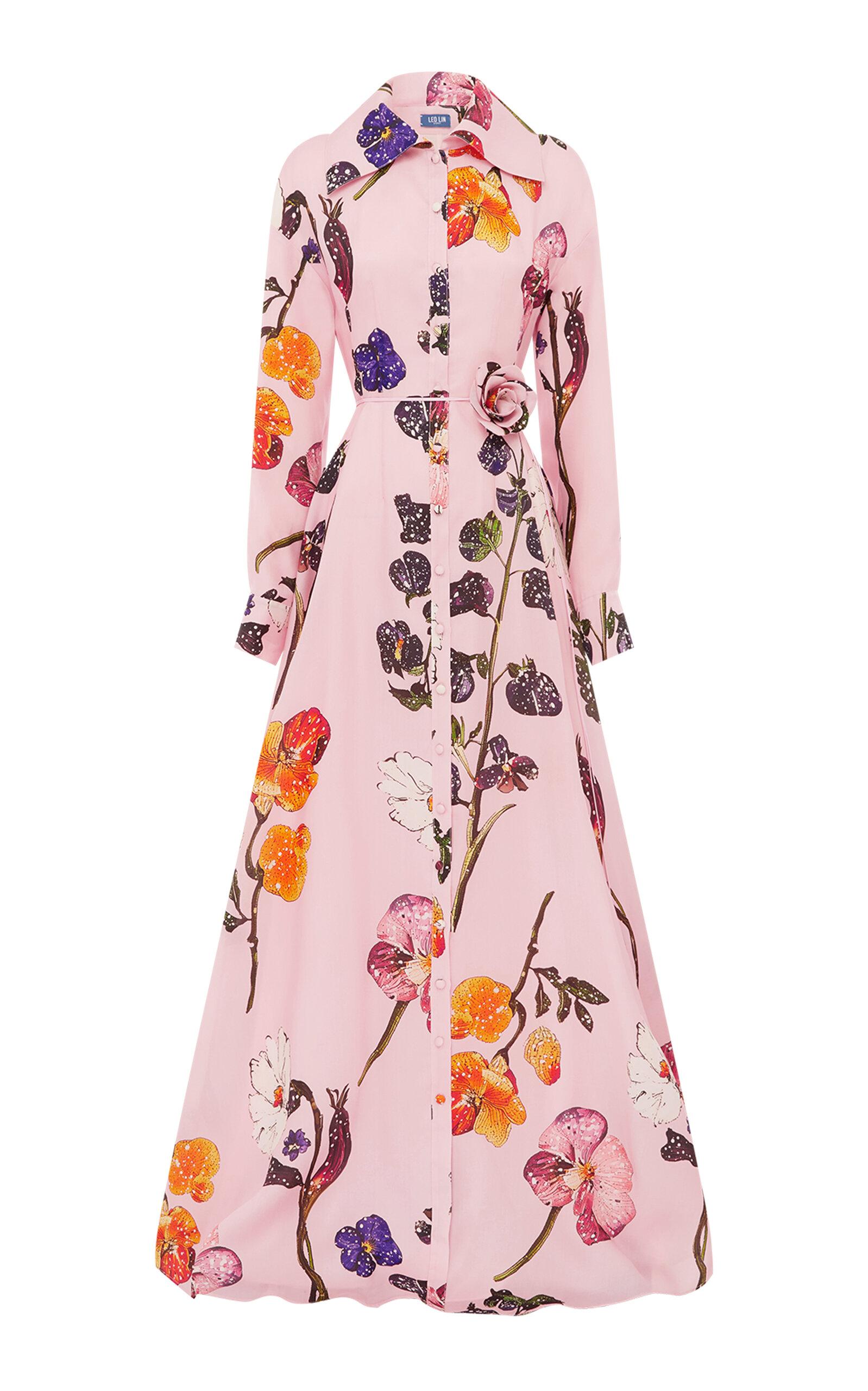 Leo Lin Josephine Floral Silk Gown - Moda Operandi by LEO LIN