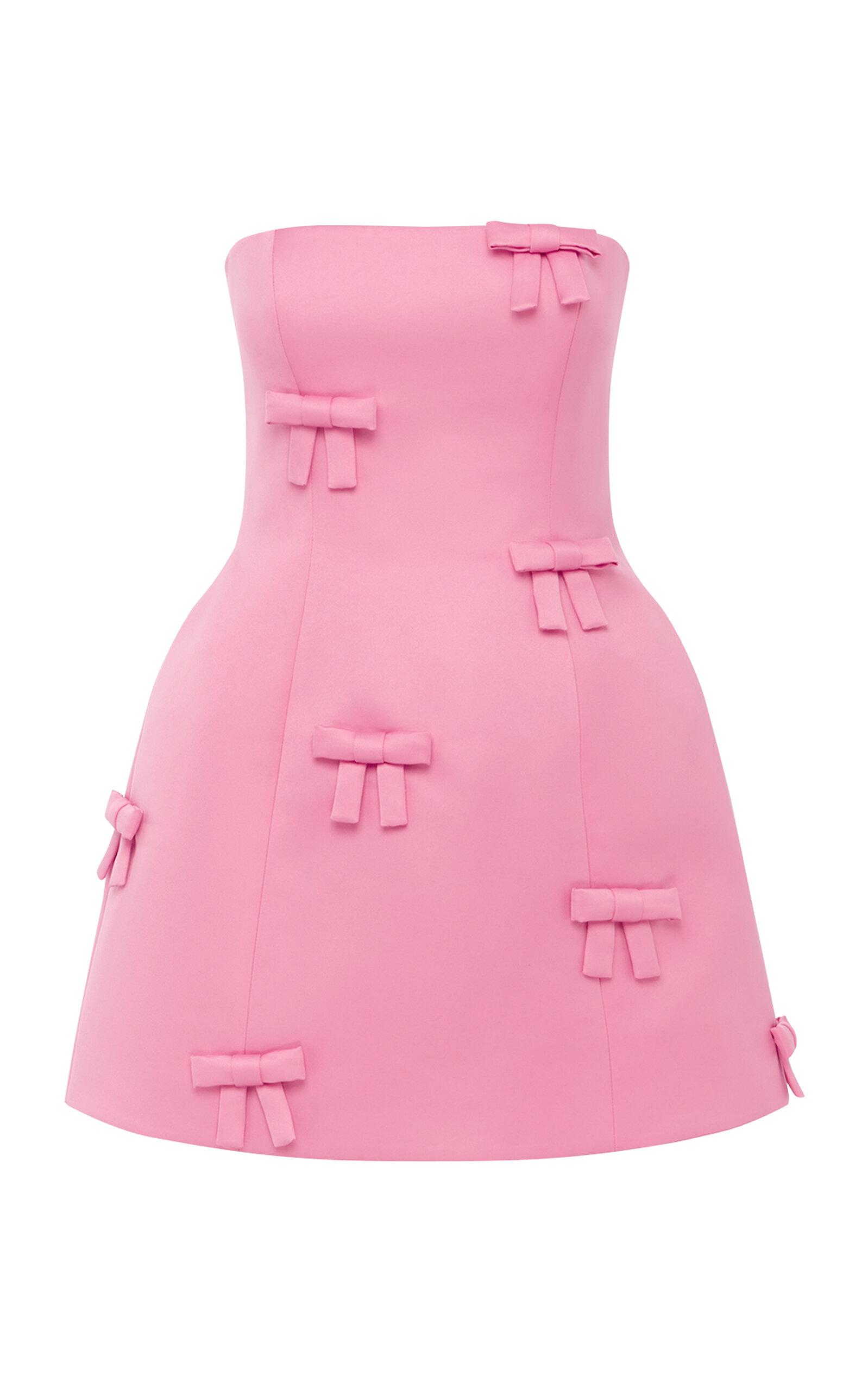 Leo Lin Roselle Bow-Embellished Mini Dress - Moda Operandi by LEO LIN