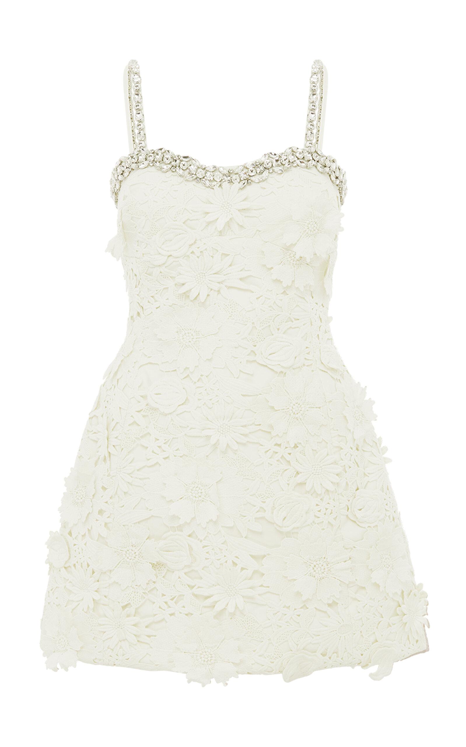 Leo Lin Sophia Embellished Lace Mini Dress - Moda Operandi by LEO LIN