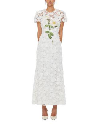 Monique Embroidered Lace Maxi Dress by LEO LIN