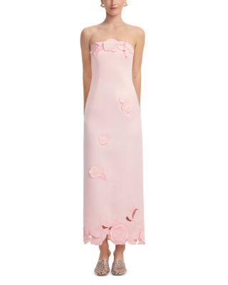 Rayna Appliqu&eacute; Bustier Maxi Dress by LEO LIN