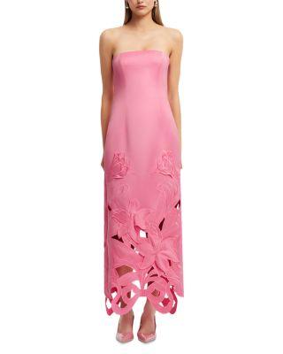Rayna Appliqu&eacute; Bustier Maxi Dress by LEO LIN