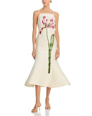 Regina Embellished Midi Dress by LEO LIN