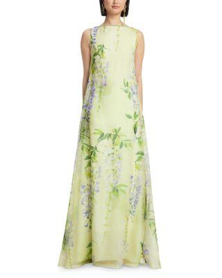 Yumei Silk Embellished Open Back Gown by LEO LIN