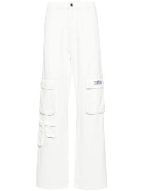 denim cargo pants by LES BENJAMINS