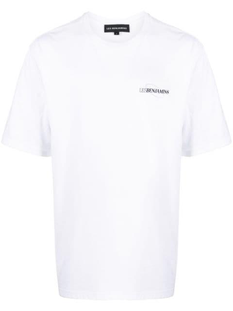 logo-print cotton T-shirt by LES BENJAMINS