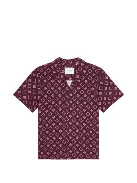 Arabesque geometric-print short-sleeve shirt by LES DEUX