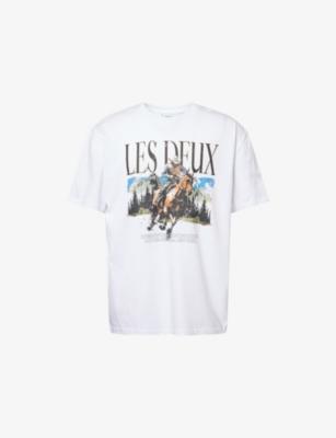 Cole Cowboy Crewneck Cotton-Jersey T-Shirt by LES DEUX