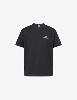 Exhibition Brand-Print Cotton T-Shirt by LES DEUX