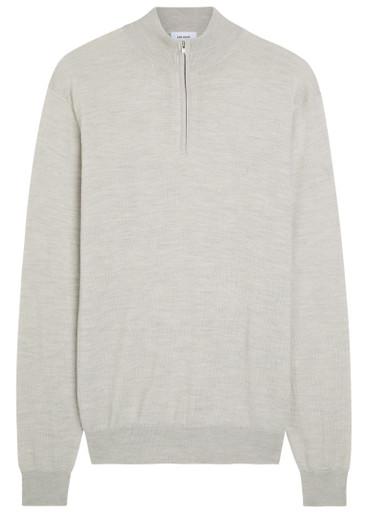 Greyson half-zip merino wool jumper by LES DEUX